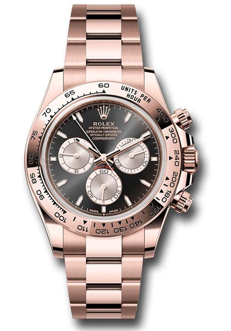 rolex daytona rose gold leather strap|rolex 126505.